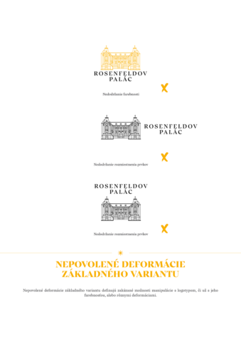 vizuálna identita rosenfeldov palác žilina