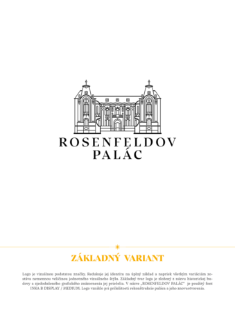 vizuálna identita rosenfeldov palác žilina
