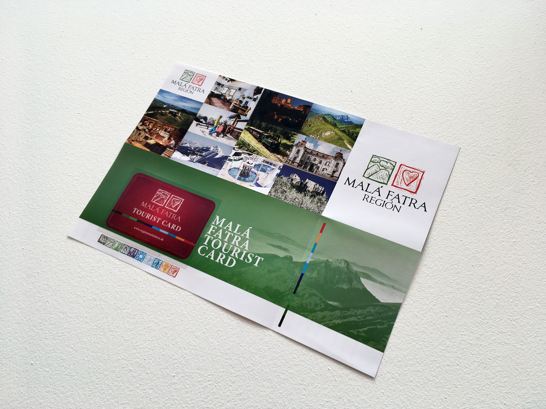 Propagačné materiály: Tourist card pre organizáciu cestovného ruchu Malá Fatra