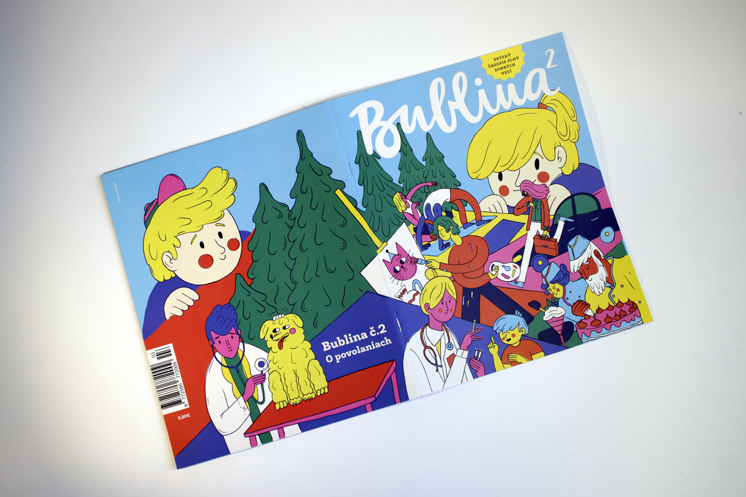 Dizajn detskej hry: Detský časopis Bublina 2